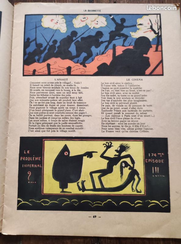 Périodique La baïonnette, n°135, ombres de guerre (image 3)