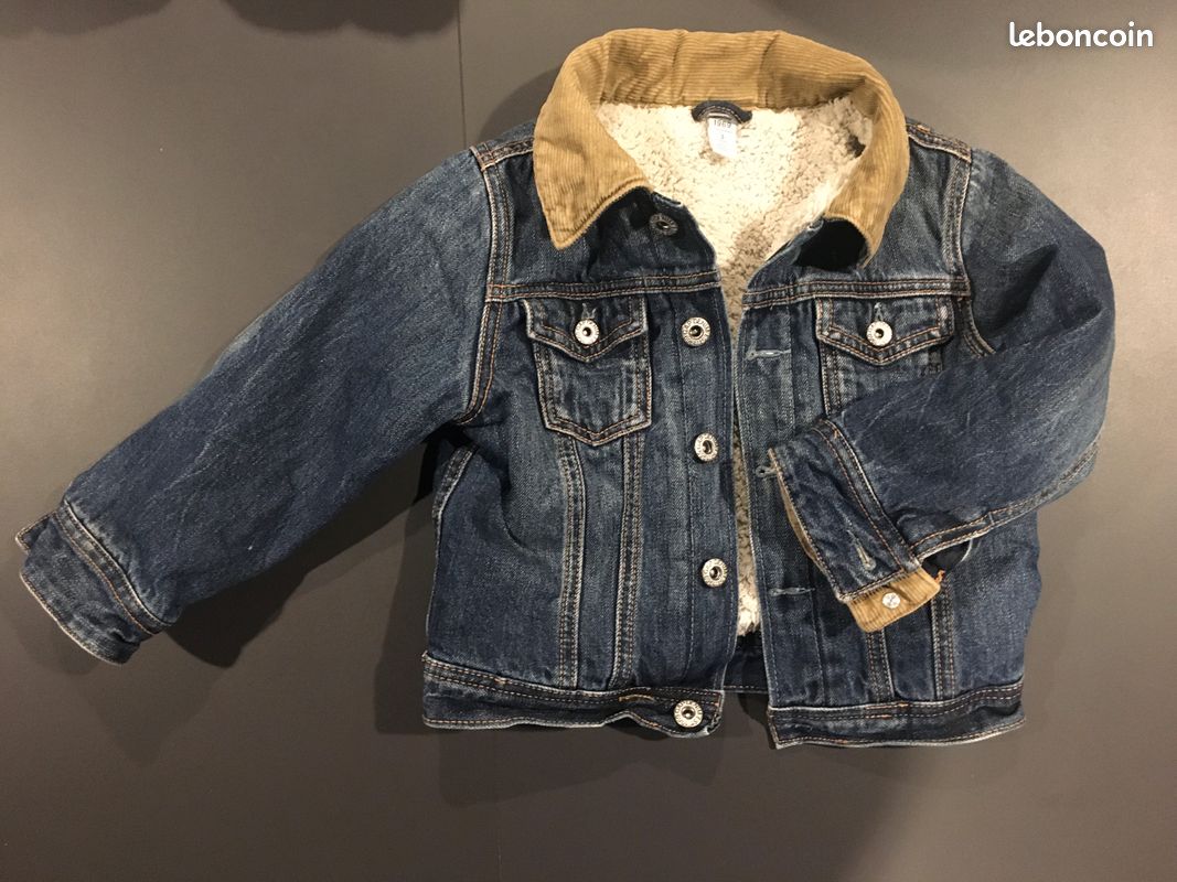 Veste en jean intérieur chaud (image 2)