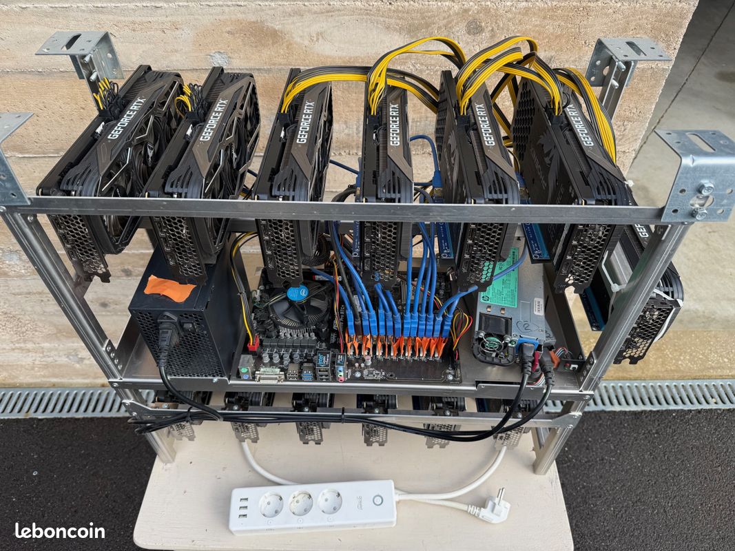 Rig de minage PRO •13xRTX 3070 • Prêt à miner, crypto - Accessoires  informatique