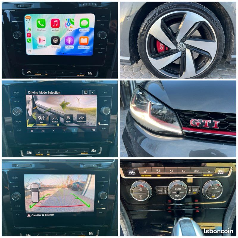 Volkswagen Golf VII GTI Performance 245Cv Phase II DSG7 - CarPlay - ACC - Alcantara - Jantes 18 - Sièges Chauffants - 05/2019 (image 5)
