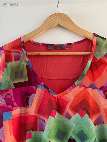 Tunique Ou Haut Desigual - Taille XL / 42, Multicolore - Occasion En Très Bon état