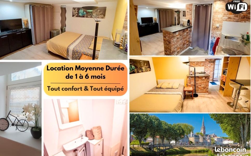 Appartement 1 pièce 25 m² · à Fontenay-le-Comte · 25 m² · 550 €/mois