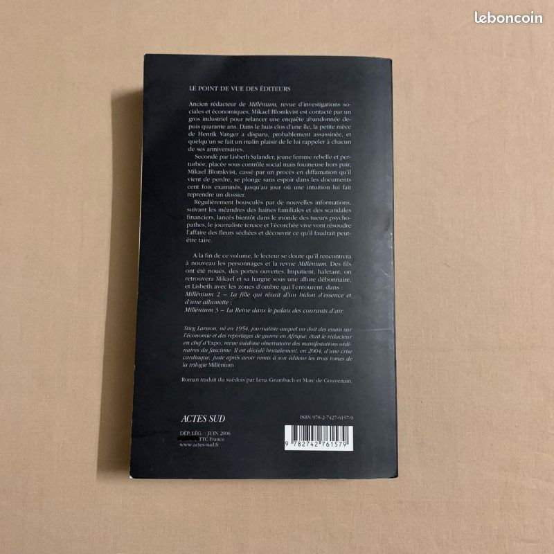 Les hommes qui n'aimaient pas les femmes - Millénium 1 de Stieg Larsson (image 2)