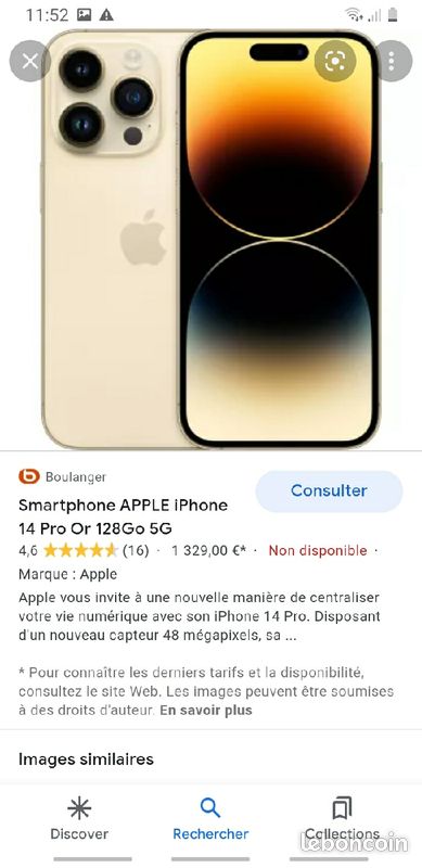 Cherche iphone 14 pro max (image 2)