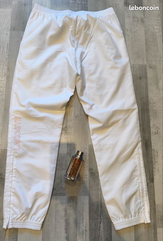 Bas de Jogging blanc LACOSTE homme Neuf (image 4)