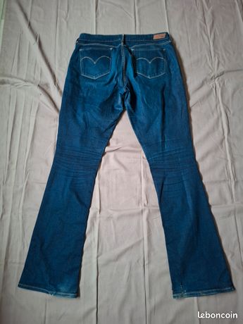 Levi's Demi Curve Skinnyboot - Jeans Femme Bleu Taille 34 - Occasion Très Bon état