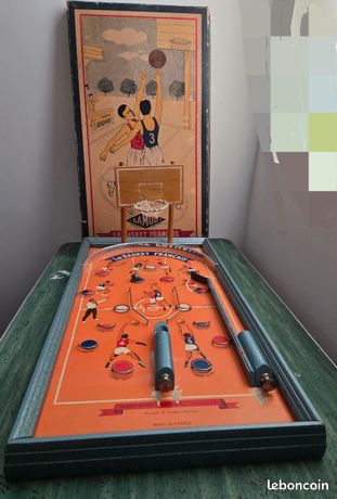 Jeu De Table Basket Vintage – 2 Joueurs – Manuel Et Fonctionnel – Plastique