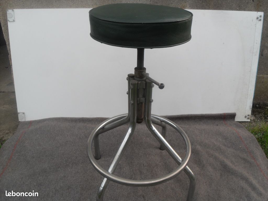 Ancien tabouret industriel (image 5)