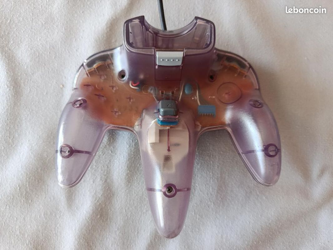 Manette Nintendo 64 Violet Clair Transparente (occasion)