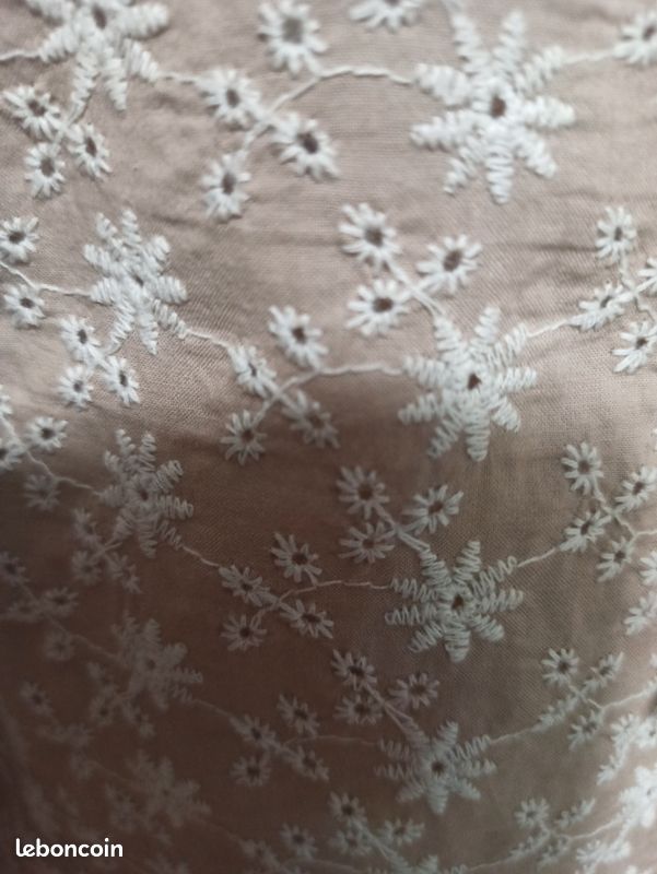 Chemise fleurie marron clair blanc L Season neuf (image 4)