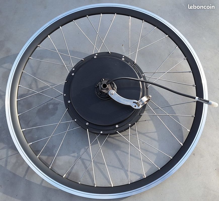 Kit vélo électrique axe traversant 1000W Recharge frein