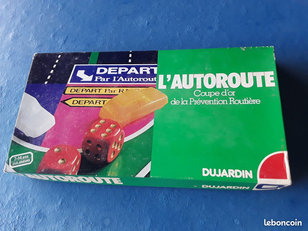 Jeu De Société Vintage L'Autoroute Dujardin - Version Française, Livraison Gratuite N2