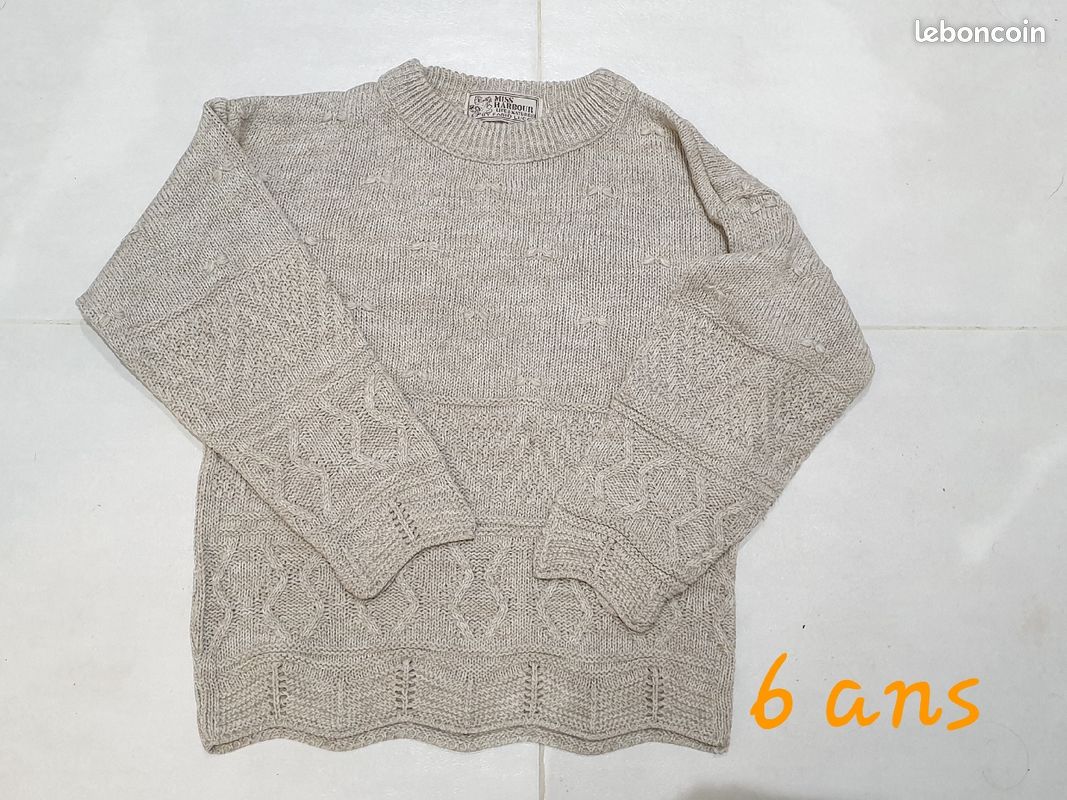Pull Miss Harbour 6 ans mi saison brodé très bon etat (image 1)