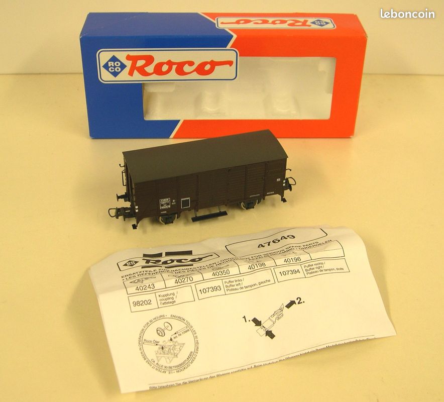 Wagon Roco HO 44319A - Couvert Isotherme Interfrigo SNCF - Époque 4 - Neuf