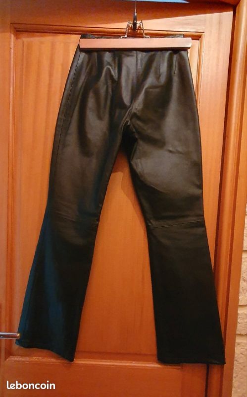 Pantalon cuir noir (image 2)