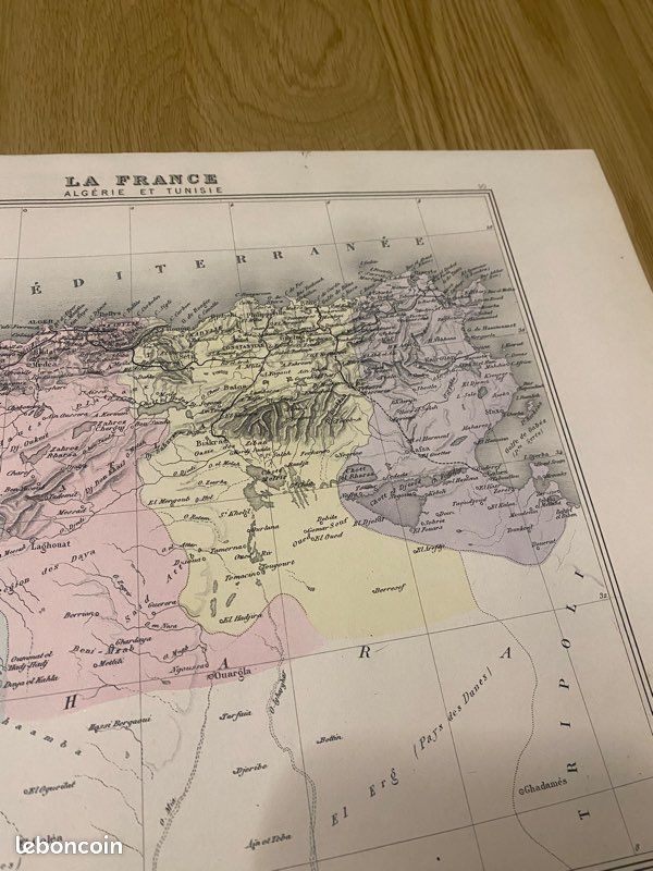 Carte de l’Algérie et la Tunisie (1889) (image 4)