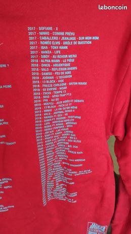 Pull à capuche homme taille M collector Jacker Mixtapes Rap 1996