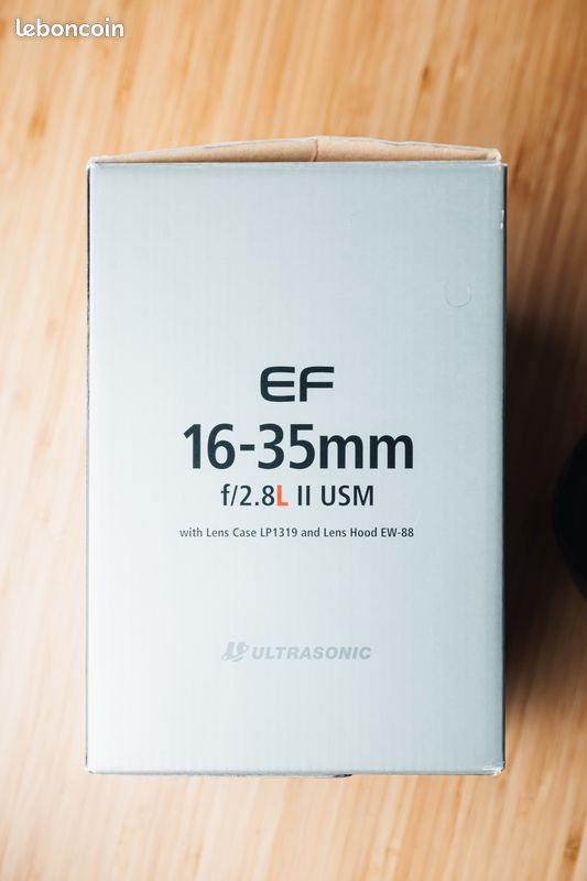 Objectif Canon EF 16-35mm f/2.8 L II USM – Série L – TBE – Boîte (image 1)