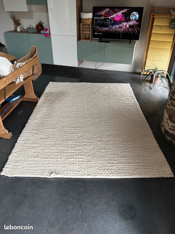 Tapis style berbère, jiraya Couleur blanc/noir La Redoute