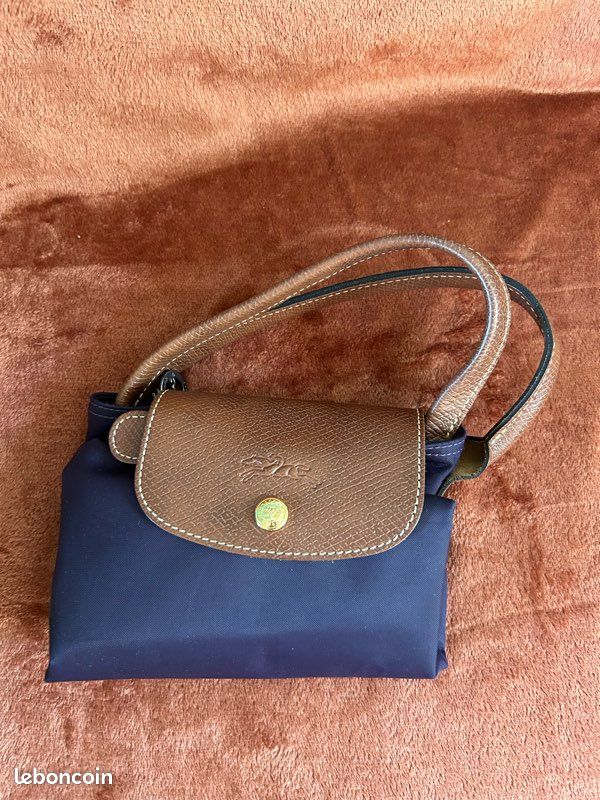 Sac à main pliable M Longchamp violet (image 6)