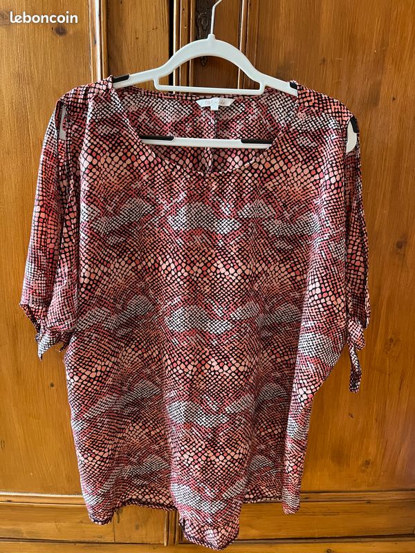 Très joli haut/chemise rose Msmode taille 48 (image 1)