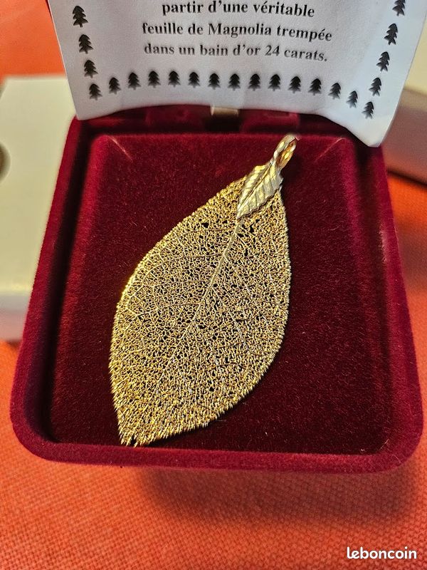 Pendentif feuille de magnolia (image 2)