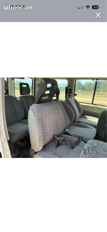 2 Banquette velour 3 place indépendante avec ceinture boxer jumper Ducato phase 1 et 2 (image 1)