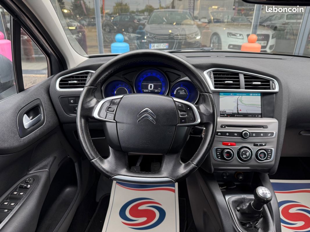 CITROEN C4 C4 BlueHDi 100ch BVM Millenium 1ERE MAIN GPS BLUETOOTH RADAR AVANT/ARRIÈRE AUCUN FRAIS (image 14)
