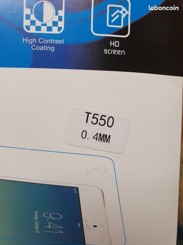 2 vitres de protection verre trempé Galaxy Tab A 9.7 (image 2)