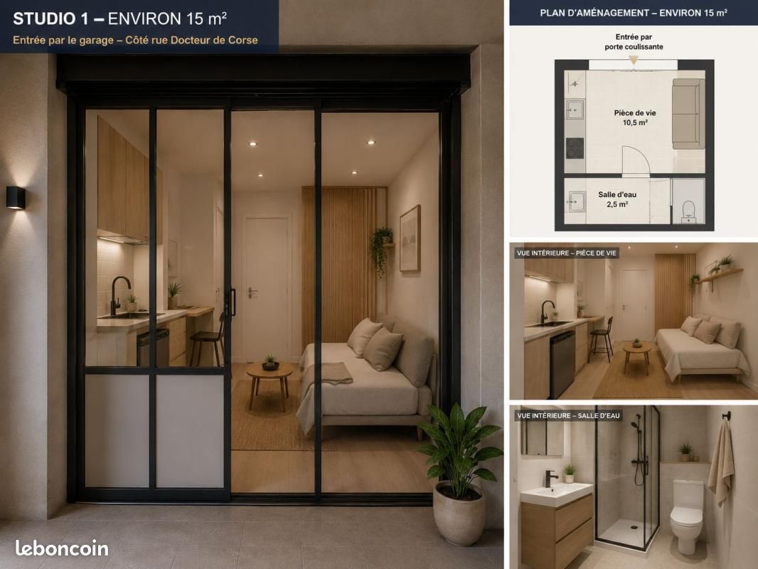 Appartement 1 pièce 15 m² · à Saint-Maurice · 15 m² · 87 100 €