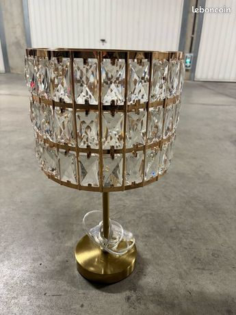 Lampe ambrée Vintage Orange Cristal