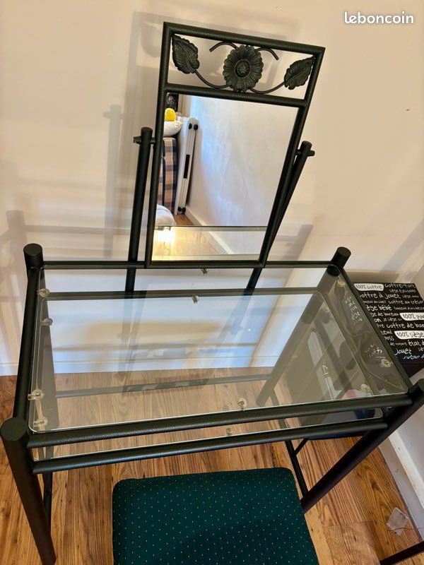 Coiffeuse fer forgé + tabouret (image 4)