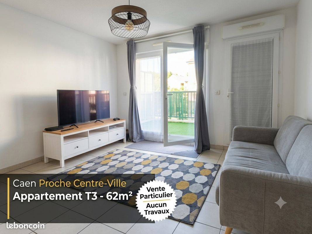 Appartement 3 pièces 62 m² · à Caen · 62 m² · 175 000 €