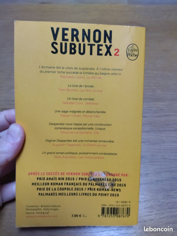 Livre "Vernon Subutex 2" de DESPENTES - 2017 (image 3)
