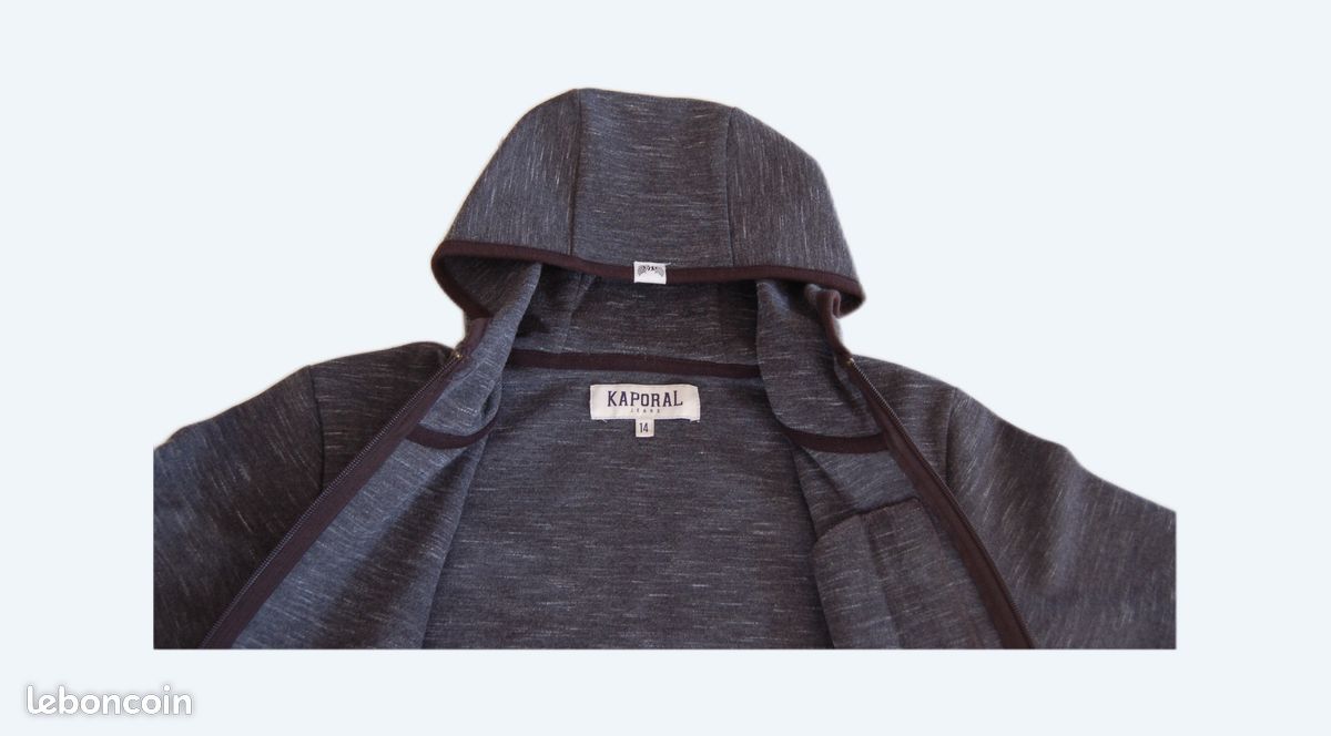 sweat a capuche esprit streetwear garcon gris sweats garcon | GÉMO