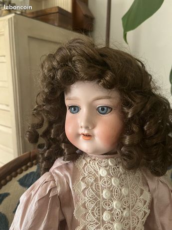 Perruque Bouclée Pour Poupée – Cheveux Naturels 33 Cm, Doll Wig 13HC, Fabrication France