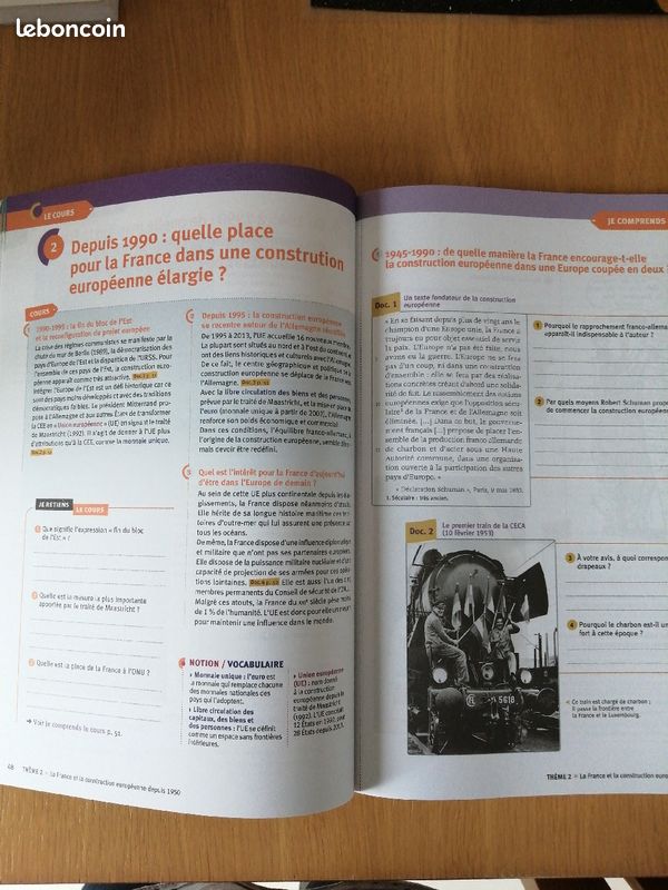Cahier de cours et activés Cap Histoire géographie (image 2)