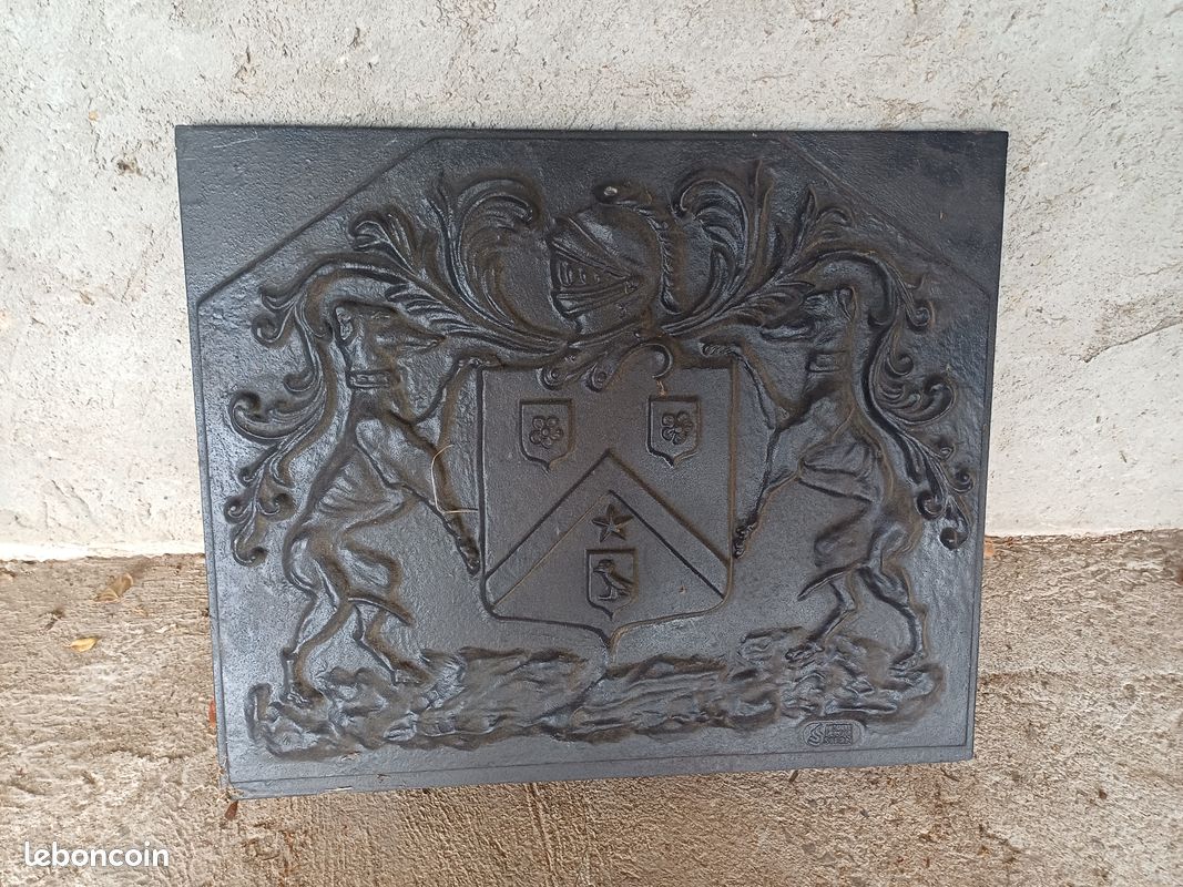 Plaque cheminée en fonte (image 1)