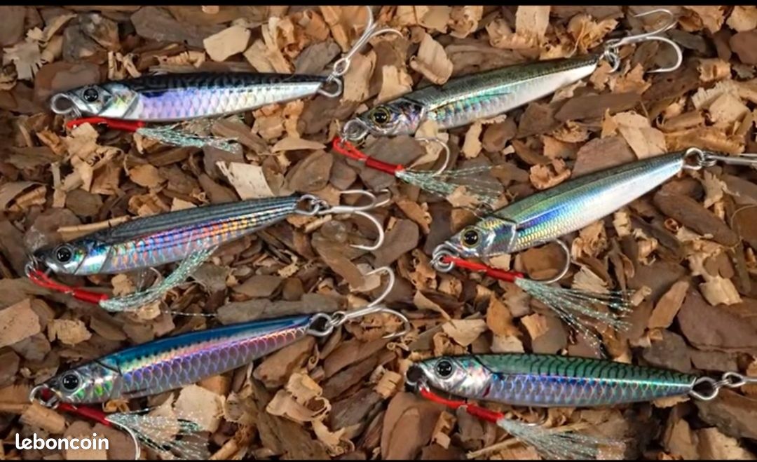 Lot de leurres jigging métal 150 pièces occasion sans