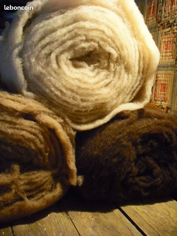 Nappe laine cardée pour feutrage (image 1)