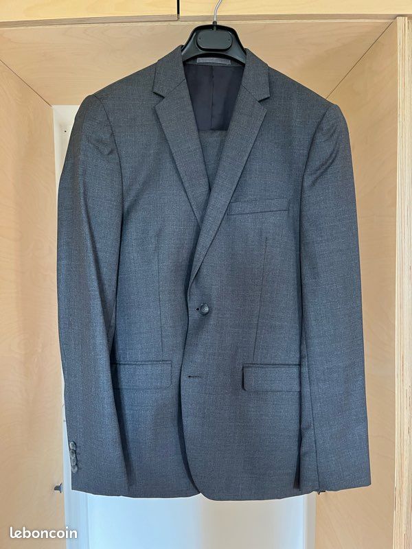 Costume Anthony Garçon - Gris anthracite - taille 50/43 - Très bon état (image 1)