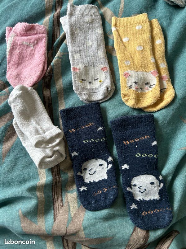 Lot de 5 paires de chaussettes 6 / 12 mois (image 1)