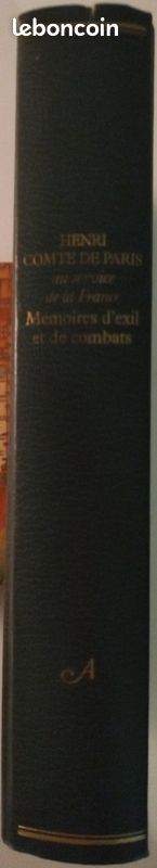 Livre relié Henri Comte de Paris (Mémoires) (image 2)