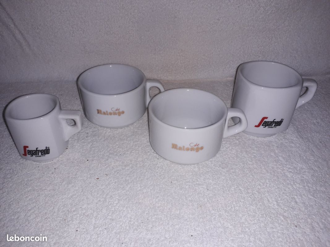 Lot de 4 tasses à café publicitaires (image 4)