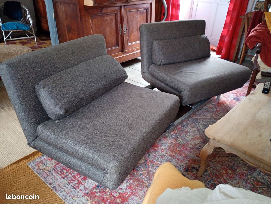 Vend canapé convertible et modulable avec surmatelas (image 2)
