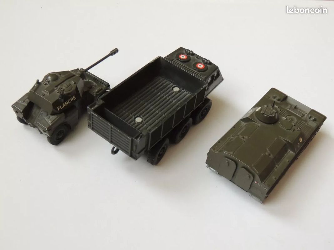 Lot De 3 Solido Militaires : AML 90, AMX VTT, Berliet Aurochs – Miniatures Occasion