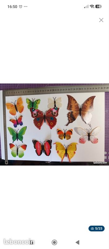Lot 3D butterfly décoration (image 4)