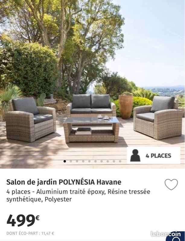 Salon de jardin HESPÉRIDE Polynésia (image 1)