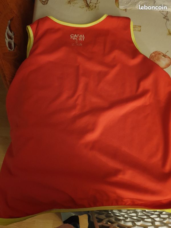 Chasuble jaune fluo et rouge (image 2)