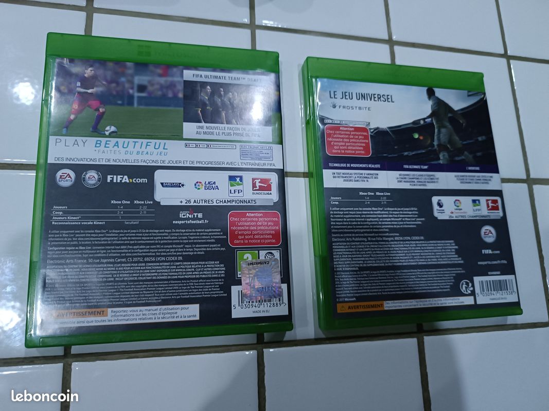 Fifa 16 et Fifa 18 Xbox one (image 2)